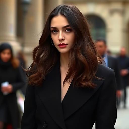 Isabelle Adjani lors d'une rare apparition publique √† un d√©fil√© de mode √† Paris