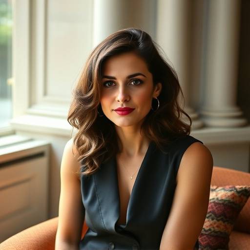 Pen√©lope Cruz lors d'une interview √† Madrid